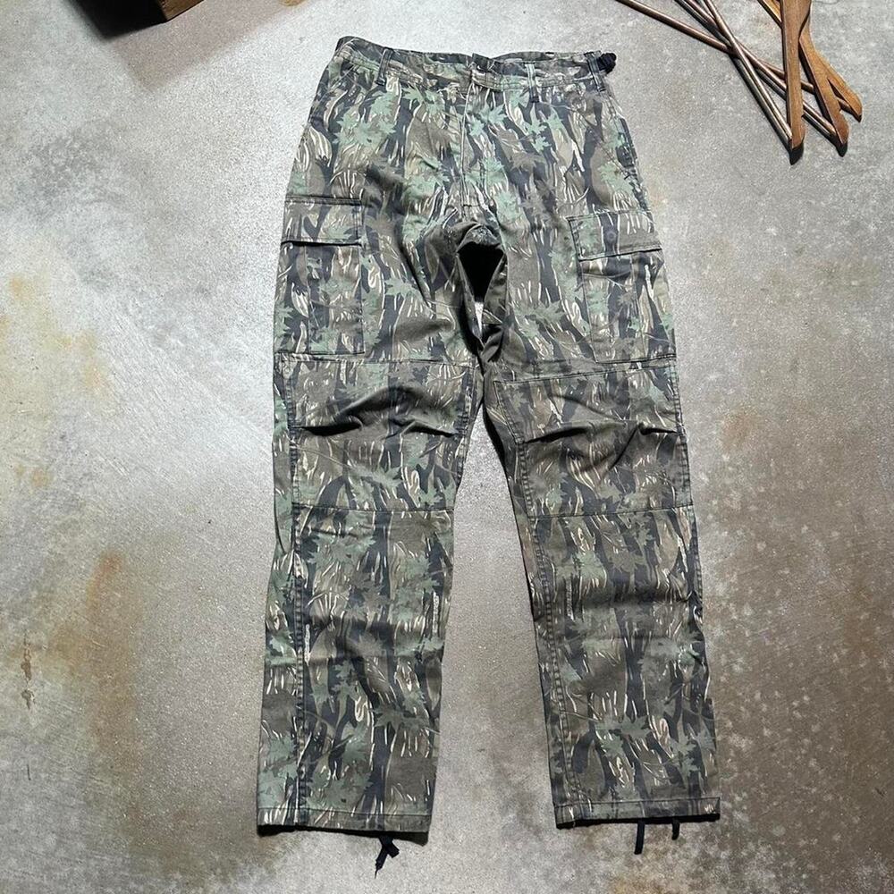 Vintage Army Camo Cargo Pants 31x31 Double Knees Camouflage Baggy Skater Jeans - Picture 3 of 7